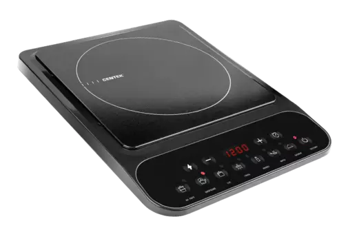Плита компактная электрическая Centek CT-1517 Black, стекло, индукционная, 2000Вт, конфорок - 1шт., черный (CT-1517)