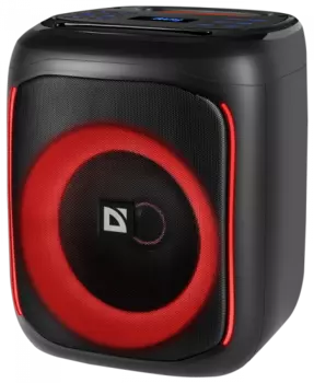 Портативная акустика Defender Boomer 50, 50 Вт, FM, AUX, USB, microSD, Bluetooth, подсветка, черный (65450)