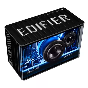 Портативная акустика Edifier QD35, 40 Вт, AUX, USB, Bluetooth, подсветка, черный