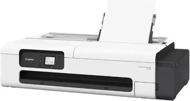 Плоттер струйный Canon imagePROGRAF TC-20, A1/24", 4-х цветный, 2400x1200dpi, сетевой, Wi-Fi, USB, без стенда (5815C003AB/5815C003AC)