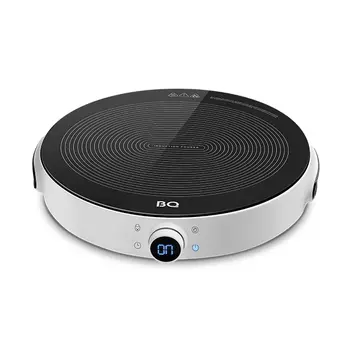 Плита компактная электрическая BQ HP101W, стеклокерамика, индукционная, 2200Вт, конфорок - 1шт., белый/черный