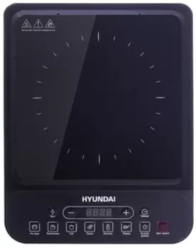 Плита компактная электрическая Hyundai HYC-0101, стеклокерамика, индукционная, 1400Вт, конфорок - 1шт., черный (HYC-0101)