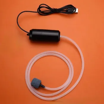 Портативный USB-аквариумный кислородный воздушный насос для аквариума, бесшумный воздушный компрессор, аэратор, портативный мини-оксигенатор, аксессуары для аквариума белый