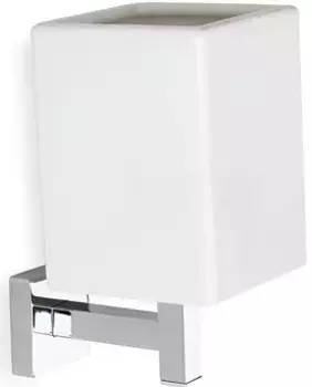 Стакан для зубных щеток Stil Haus Urania U10(08-BI) настенный, хром/белый