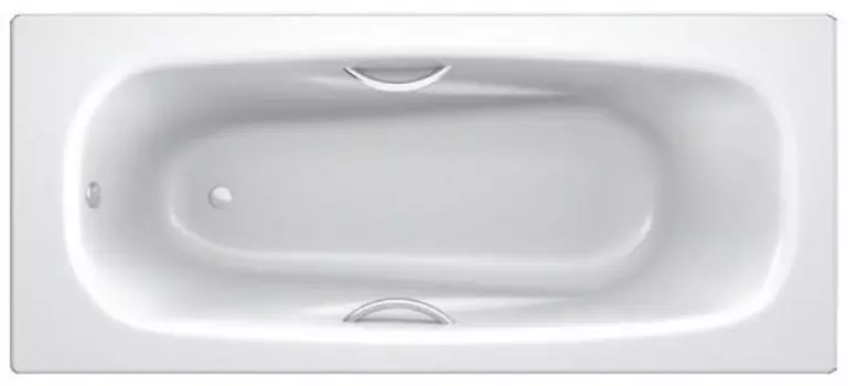 Стальная ванна 170х75 см отверстиями для ручек BLB Universal Anatomica B75U handles N