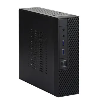 M06 Mini ITX Корпус компьютера USB 2.0 3.0 HD-совместимые АУДИО-порты Быстрое рассеивание тепла Катаная сталь Портативный настольный корпус HTPC Аксессуары для ПК USB 2.0