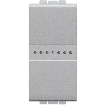 NT4054 LivingLight Переключатель промежуточный Axial с автоматическими клеммами, размер 1 модуль Bticino