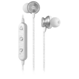 Наушники Nobby Comfort B-110 беспроводные с микрофоном белые