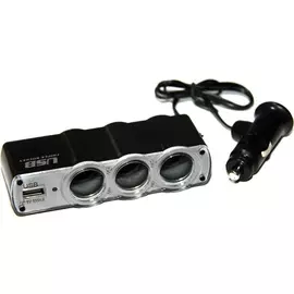 Разветвитель прикуривателя на 3 выхода/USB Activcar ACT-WF-0120