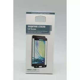 Стекло защитное Samsung J530 Galaxy J5 (2017) Full Screen Red Line черное