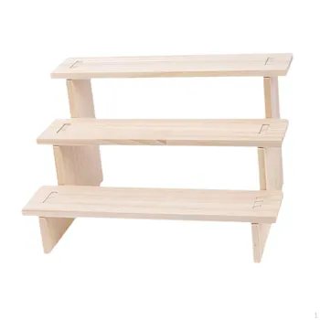 Handcrafted Wooden Display Stand for Action Figures And Collectibles 2 layer