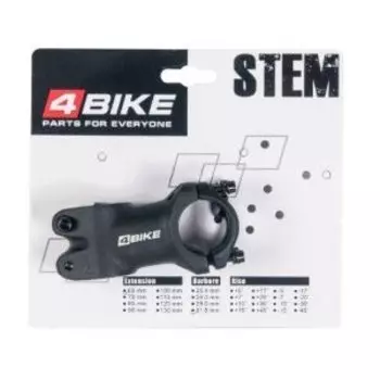 Вынос руля велосипедный 4BIKE TDS-C342, алюминий, длина 60, угол +3°, диаметр 31.8 мм, ARV000163