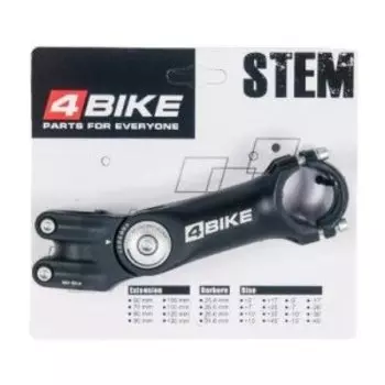 Вынос руля велосипедный 4BIKE TDS-D299N, алюминий, длина 125, угол 0-60°, диаметр 31.8 мм, ARV000165