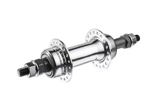 Втулка велосипедная TRIX, задняя, сталь, под V-brake, под трещотку, на гайках, 36 Н, ось 3/8''х135x175 мм, серебристый