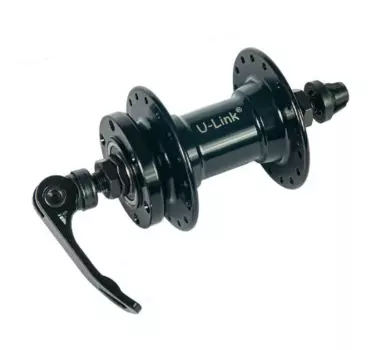 Втулка велосипедная U-Link GL-B10F, передняя, 6 болтов, 32 спицы, OLD 100 мм, GL-B10F-QS32