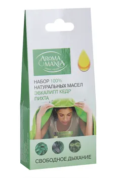 Набор масел эфирных Арома Мания Свободное дыхание эвкалипт/кедр/пихта