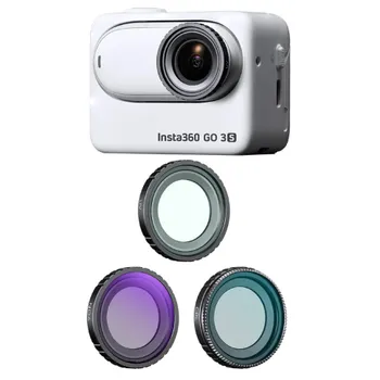 Комплект светофильтров K&F Concept UV+CPL+ND4 для Insta360 GO 3S (3шт) SKU.2285