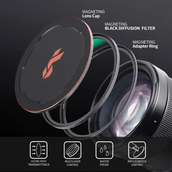 Светофильтр K&F Concept Nano-X Magnetic Black Mist 1/8 77мм SKU.1841