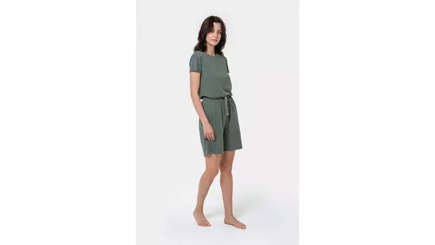 Шорты длинные женские Stay Perfect, цвет еловый