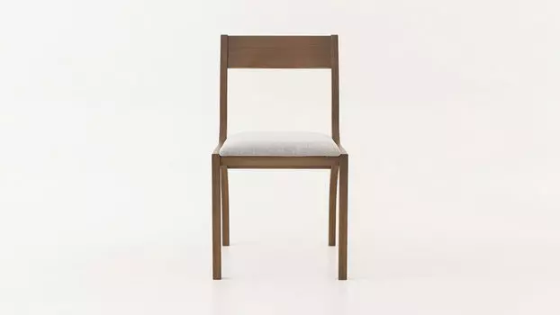 Стул деревянный Locusta дуб капучино тк Piano 16 Light Grey