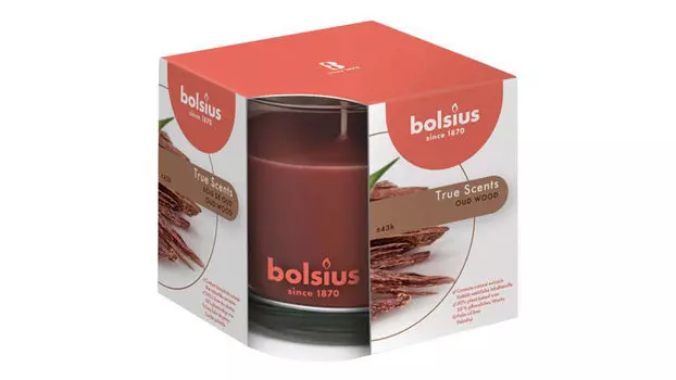 Свеча декоративная в стекле True Scents 9,5 агаровое дерево