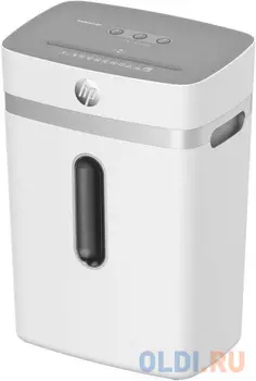 Шредер HP OneShred 12CC белый (секр.P-4) перекрестный 12лист. 23лтр. скрепки скобы пл.карты