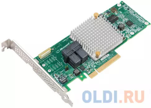 Контроллер Adaptec ASR-8805E/512MB Cache SGL (2294001-R) SAS 12Gbps, PCIE3.0 x8, MD2, RAID 0/1/10, 8 ports (2xSFF8643 HD mini-SAS), Каб.отдельно