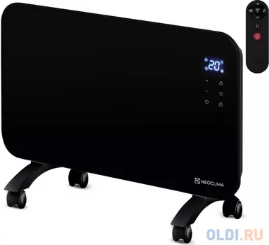 Конвектор Neoclima Aura, 1500Вт, с терморегулятором, с Wi-Fi, черный