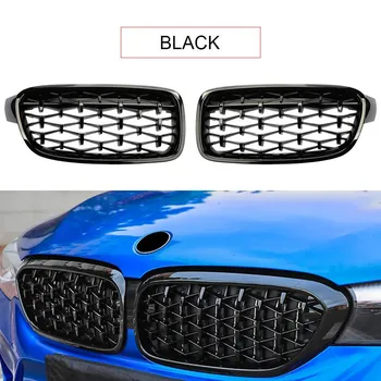 Автомобильная передняя решетка бампера для BMW 3 серии F30 F31 2012-2018 320i 325i 328i 330i 335i Diamond Kidney Racing решетки серебряный