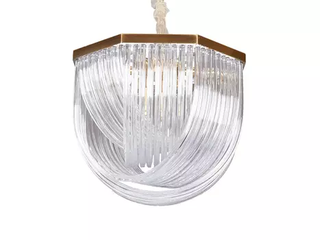 Люстра Murano L9 brass/clear