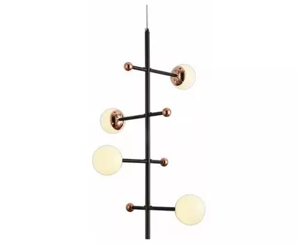 Люстра на штанге Natali Kovaltseva LOFT LED LED LAMPS 81338 GOLD BLACK