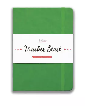 Скетчбук для маркеров TsuSketch "Marker Star" А5 58 л 160 г травяной