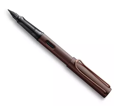 Ручка перьевая LAMY 090 lux, EF pvd,Marron