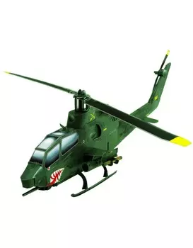 Сборная модель из картона Авиация "Вертолет "АН-1S Cobra" зеленый