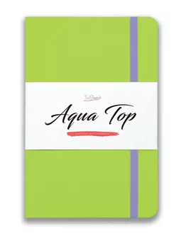 Скетчбук для акварели TsuSketch "Aqua Top" А5 22 л 300 г 100% хлопок, салатовый