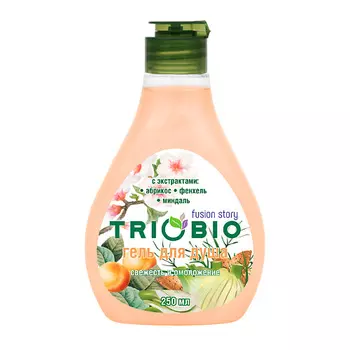 TRIOBIO Гель для душа с экстрактами абрикоса, фенхеля, миндаля 250.0