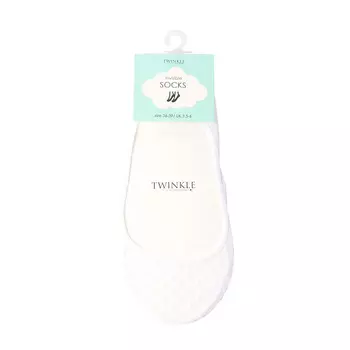 TWINKLE Кружевные следки TWINKLE, цвет: белый, форма 5