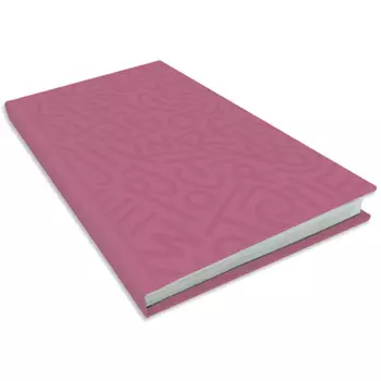 LAMARK0045 Зап. книжка Lamark Delight Time, 110х205, 80 л., обл. лам..картон, уф-лак, цвет смородина