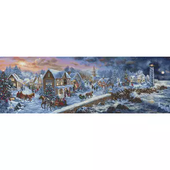 L8007 Набор для вышивания LetiStitch 'Праздник на берегу моря' 93,5*31см