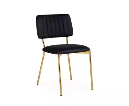 Стул на металлокаркасе Armond black / gold