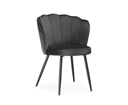 Стул на металлокаркасе Coral grey / black
