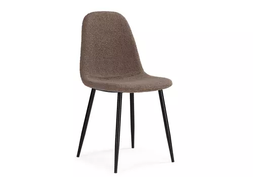 Стул на металлокаркасе Lilu dark brown / black