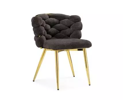 Стул на металлокаркасе Rendi gold / gray