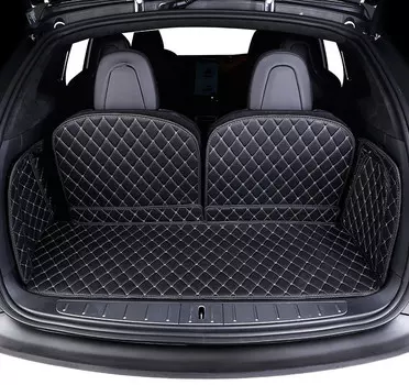 3D обшивка в багажник с нахлестом на сиденья (черный) GPPower S4321132132112 Tesla Model S 2012 - 2016