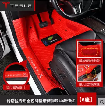 3D обшивка в салон с ковриками GPPower 024862500 для Tesla Model S 2012 - 2016