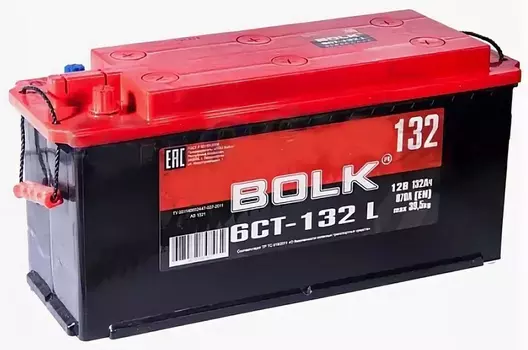 Аккумулятор автомобильный (132 А/ч) Bolk AB1320