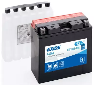 Аккумуляторная батарея (12 А/ч) Exide ET14B-BS