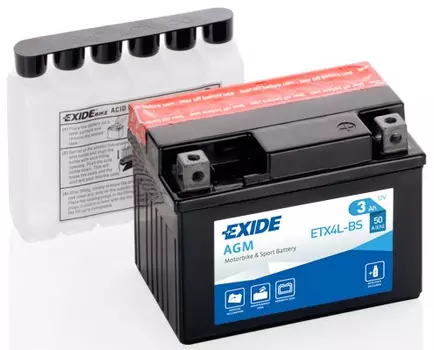 Аккумуляторная батарея (3 А/ч) Exide ETX4L-BS