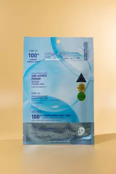 Увлажняющая двухэтапная маска для лица с микроиглами VT Hydrop Reedle Shot® 100HL 2Step Hydrogel Mask 1.5g + 33g
