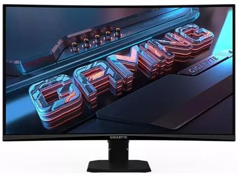 Монитор 27" GIGABYTE GS27FC 1920x1080 LED, 16:9, VA, 250cd, 3000:1, 1ms, 178/178, DP, 2*HDMI, 180Hz, curved 1500R,Tilt, VESA, black